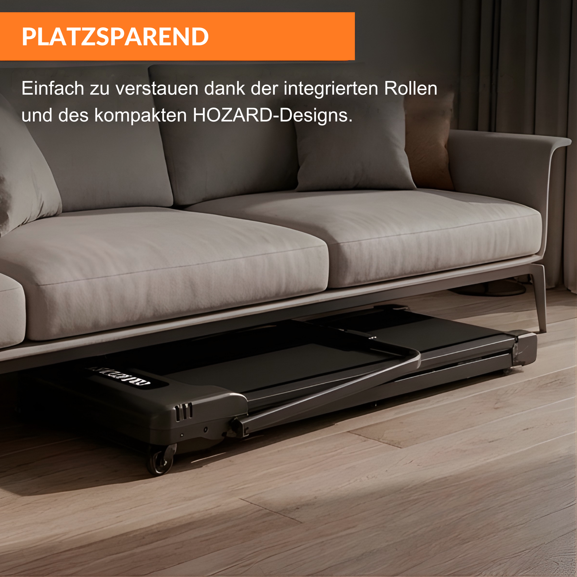 Klappbares Laufband Premium – Walking Pad - Laufband mit 7 % Steigung – 8 km/h