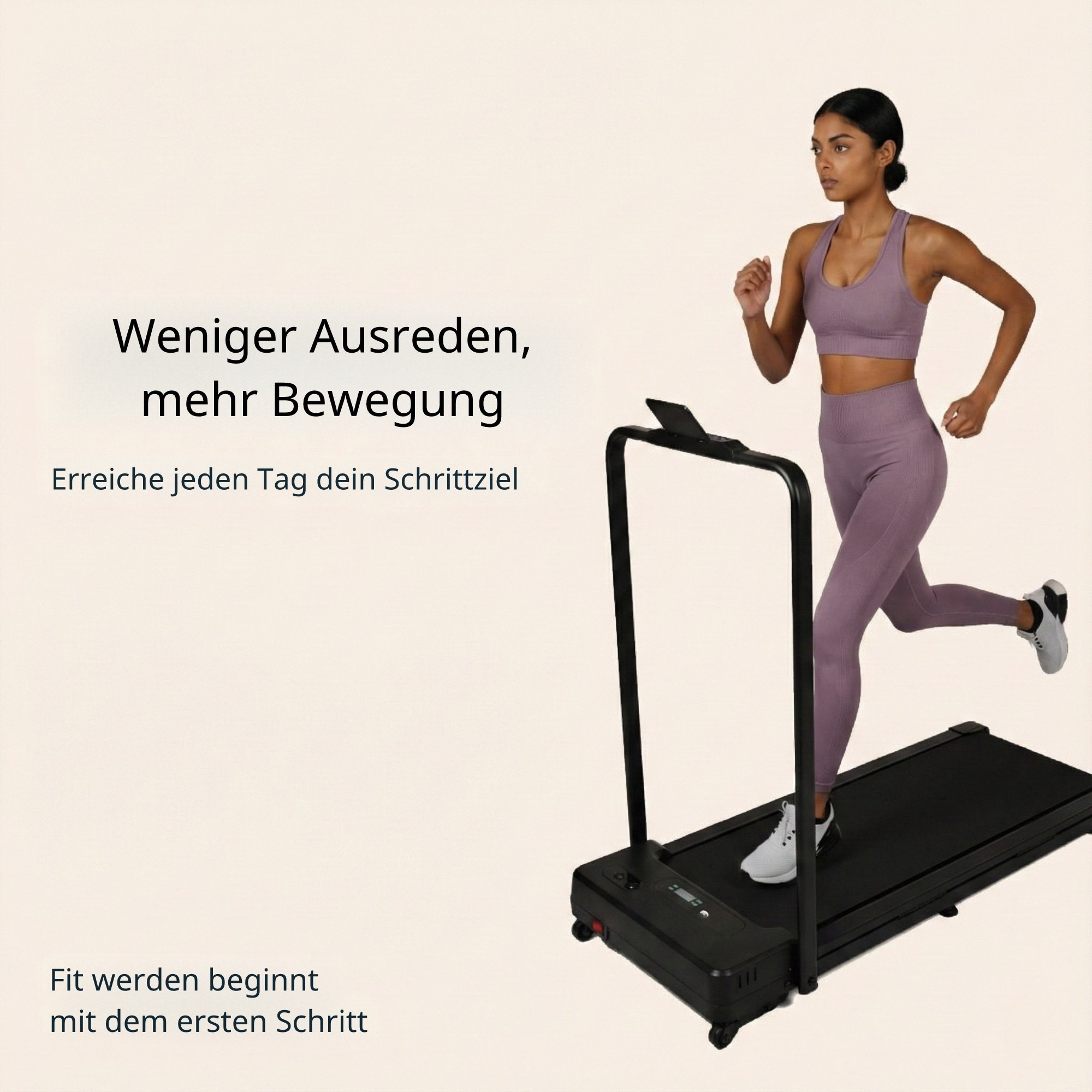 Klappbares Laufband Premium – Walking Pad - Laufband mit 7 % Steigung – 8 km/h