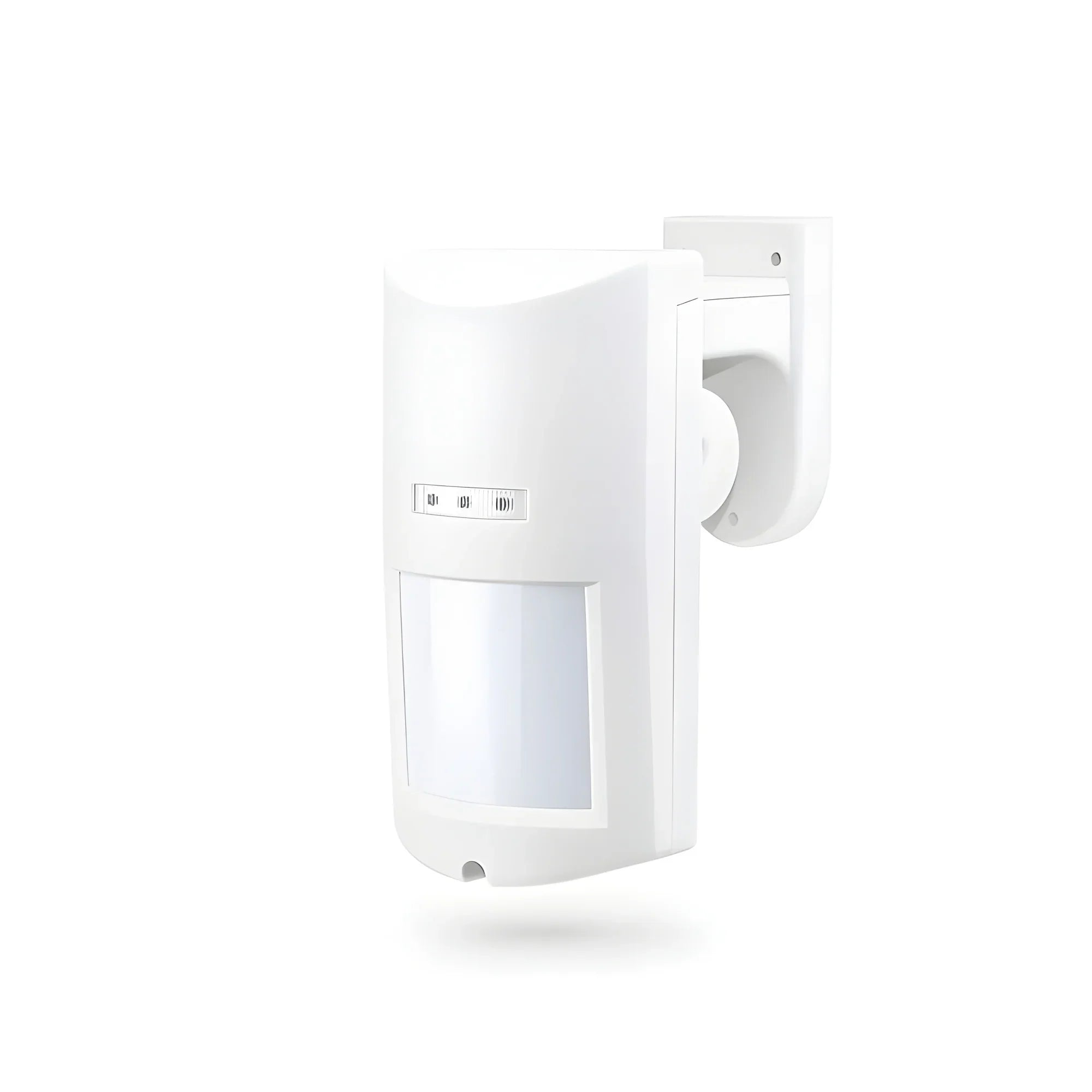 Weißer Bewegungsmelder für Alarmanlage zur Wandmontage, moderner Sicherheits-Sensor