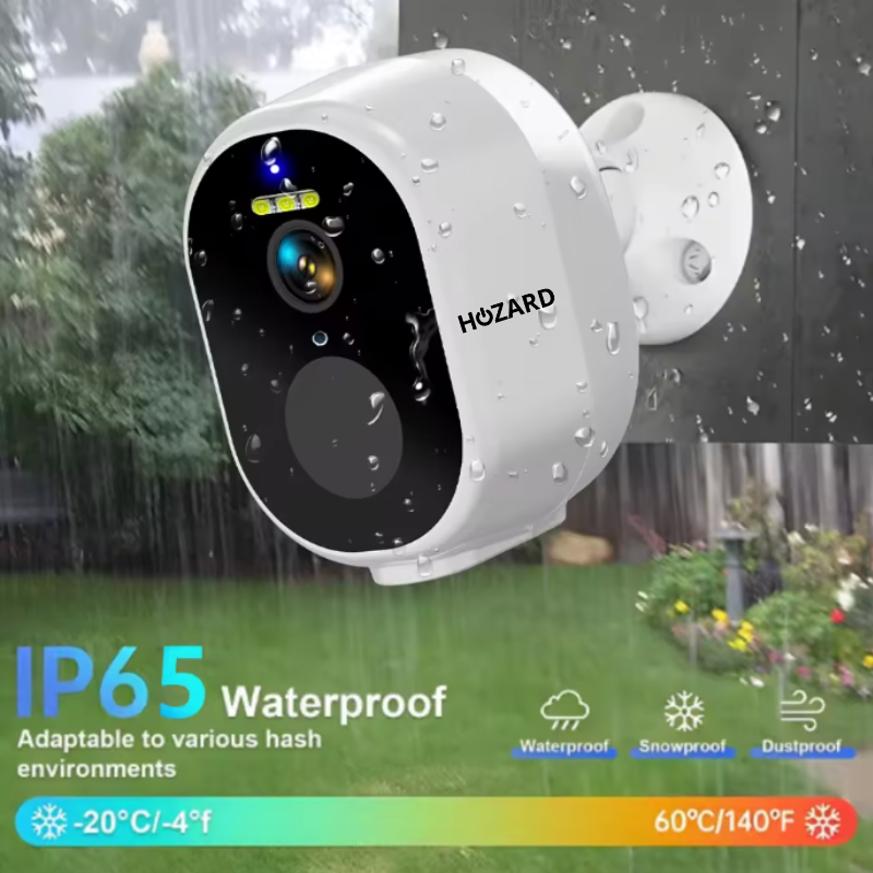 2K Überwachungskamera außen – Kabellose Akku Video Kamera – IP65