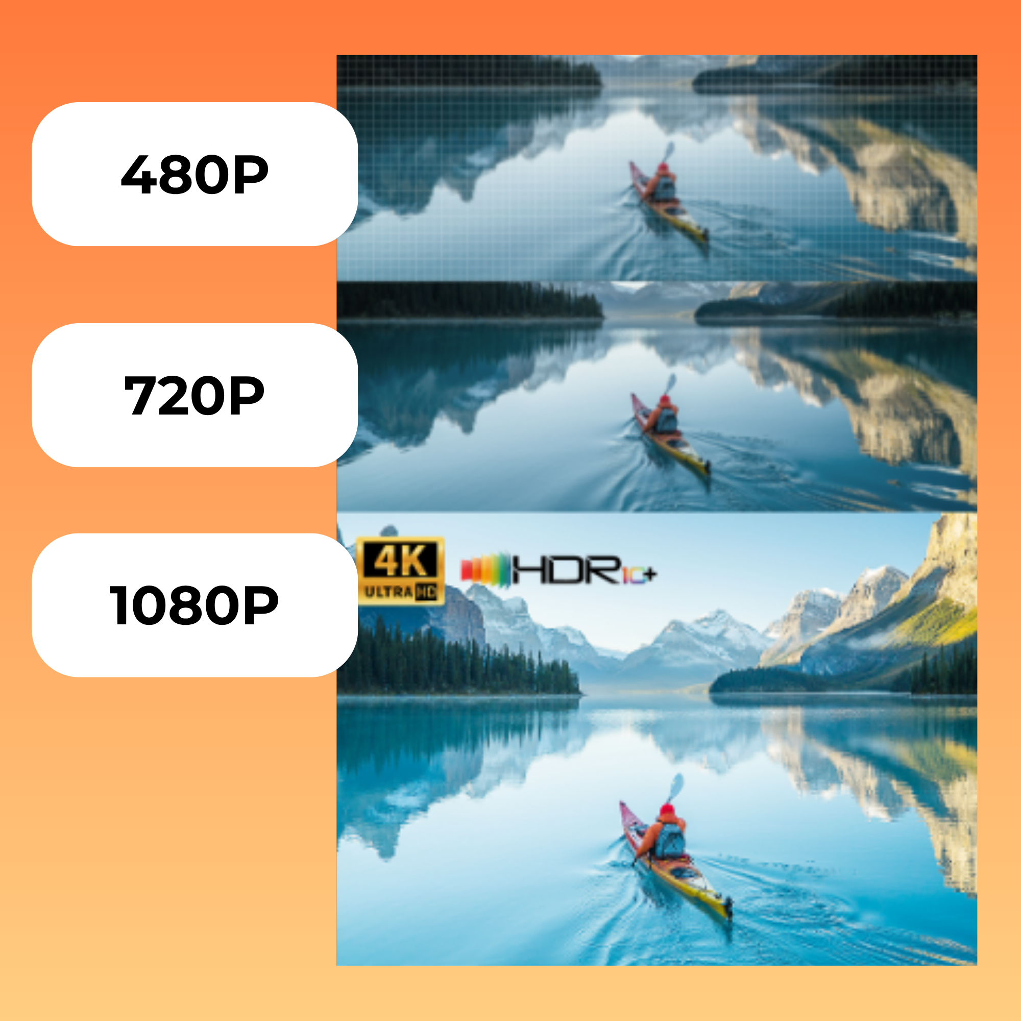 Pro Mini Beamer – Full HD Projektor – Autofokus + 4D Keystone – Android 13.0 & WiFi 6 – Media-Streamer