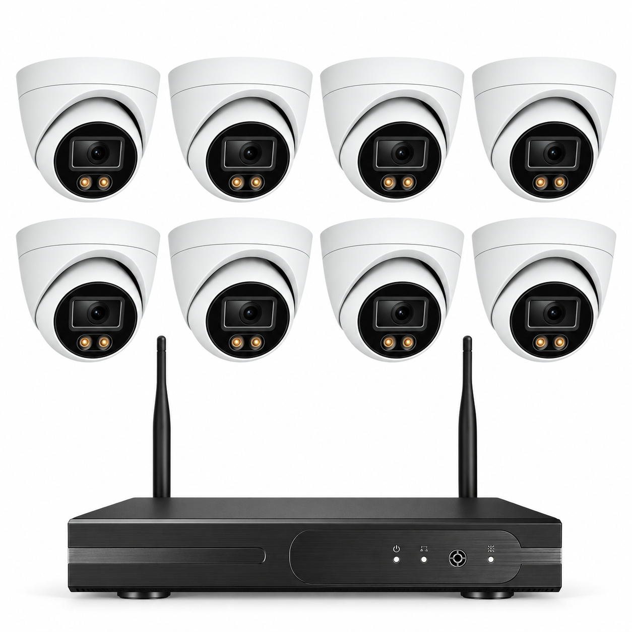 8x 2K Überwachungskamera Set – CCTV– WLAN Überwachungskamera