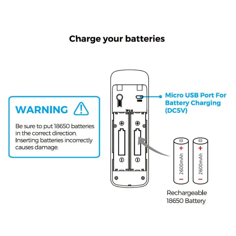 Türklingel mit Kamera und DingDong – Drahtlose Video-Türklingel – 5200 mAh - Schwarz