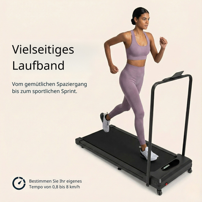 Klappbares Laufband Premium – Walking Pad - Laufband mit 7 % Steigung – 8 km/h