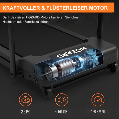 Klappbares Laufband Premium – Walking Pad - Laufband mit 7 % Steigung – 8 km/h