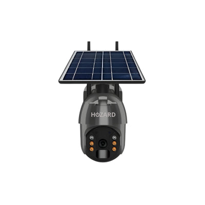 Solargesteuerte Überwachungskamera mit LED-Lichtern und Außeneinsatz, Nahaufnahme