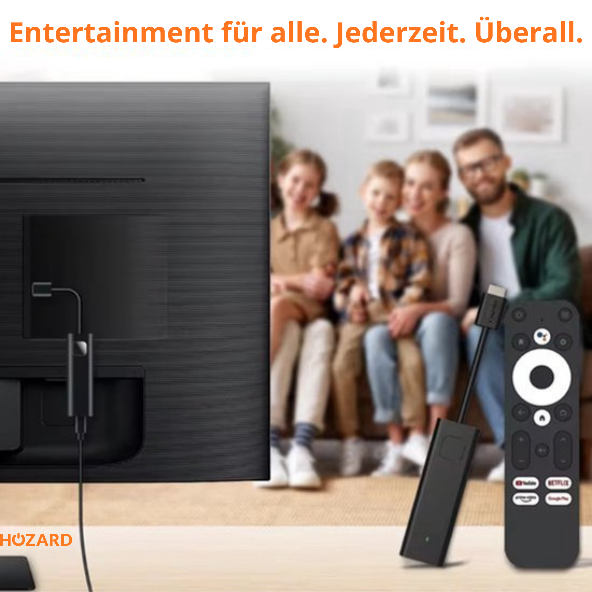 Google TV 4K UHD Media Streamer – Zertifiziert für YouTube & Chromecast built-in™