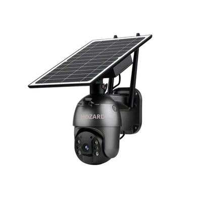 Überwachungskamera mit Solarpanel, moderne Sicherheitskamera für Haus oder Wohnmobil