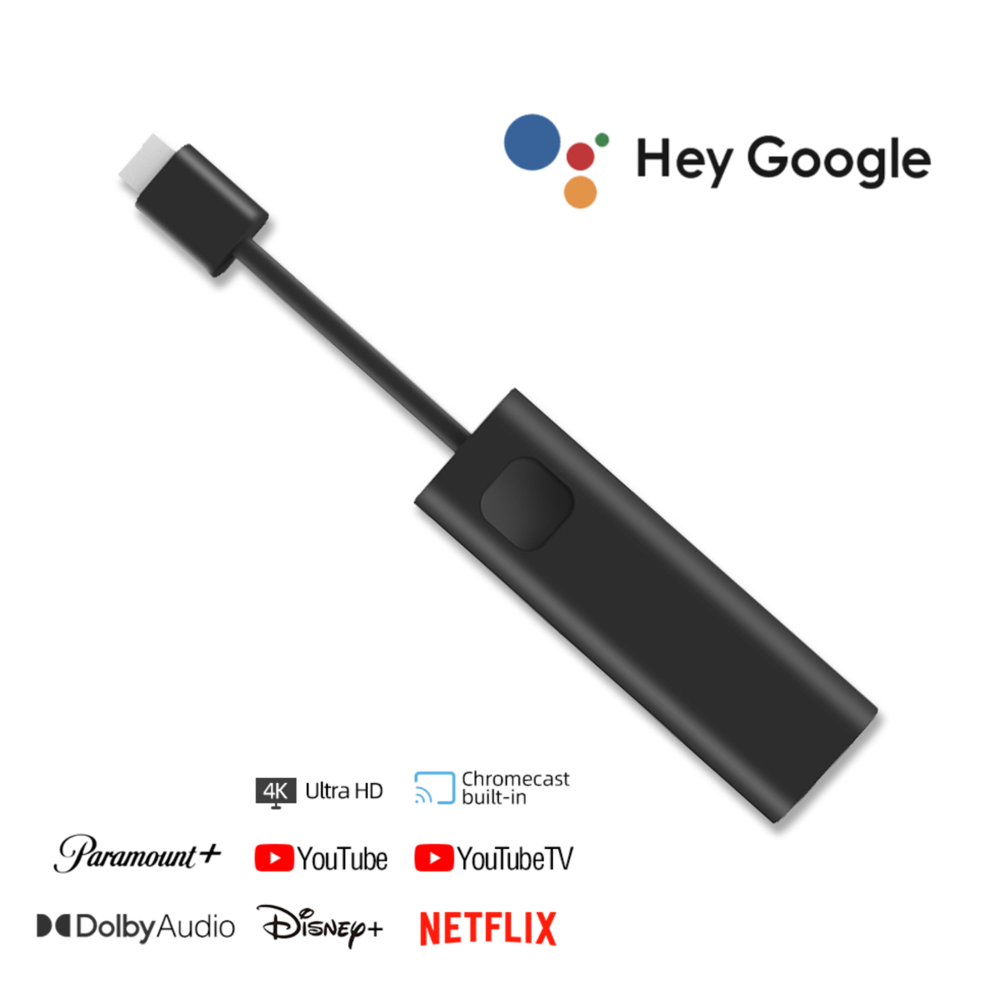 Google TV 4K UHD Media Streamer – Zertifiziert für YouTube & Chromecast built-in™