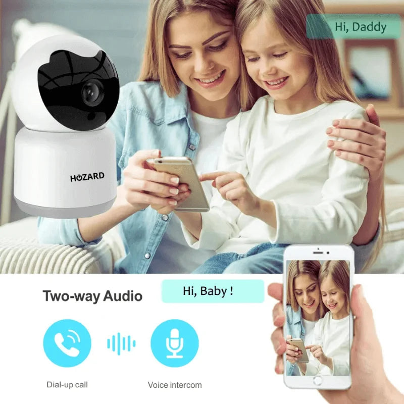Überwachungskamera – Bewegungserkennung – 1080P – WLAN – Weiß – Paket A bis D