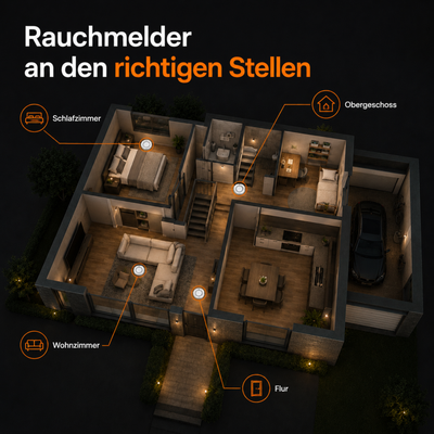 Rauchmelder – Funk-Rauchmelder – 433Mhz