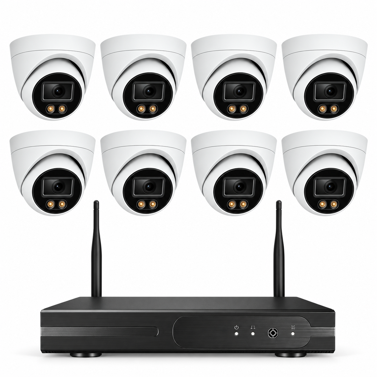 8x 2K Überwachungskamera Set – CCTV– WLAN Überwachungskamera
