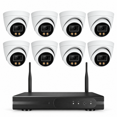 8x 2K Überwachungskamera Set – CCTV– WLAN Überwachungskamera