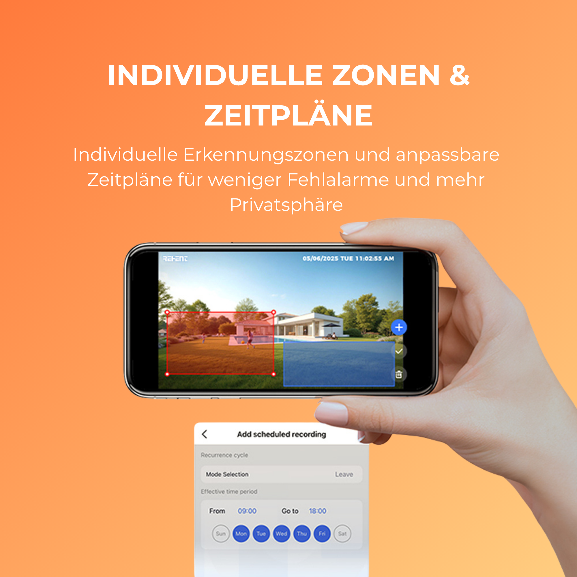 4K UHD 4x Überwachungskamera Draußen – Solar & IP66 + HomeBase 64 GB