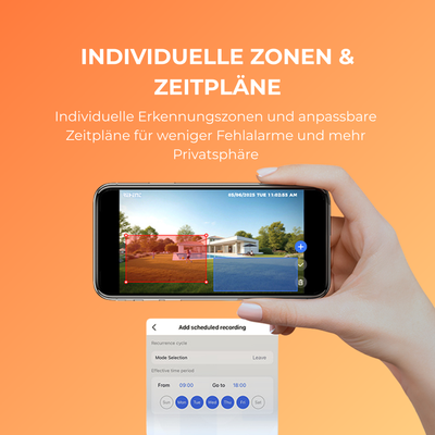 4K UHD 4x Überwachungskamera Draußen – Solar & IP66 + HomeBase 64 GB