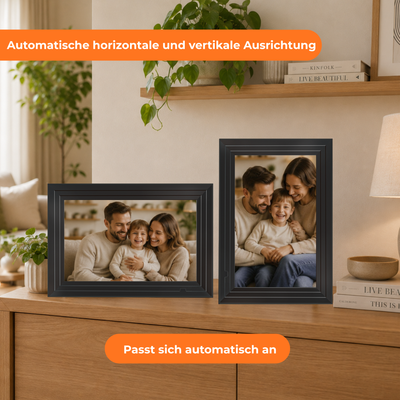 Digitaler Bilderrahmen 32GB – WiFi + Frameo App – Fotorahmen – 10,1 Zoll – IPS Touchscreen