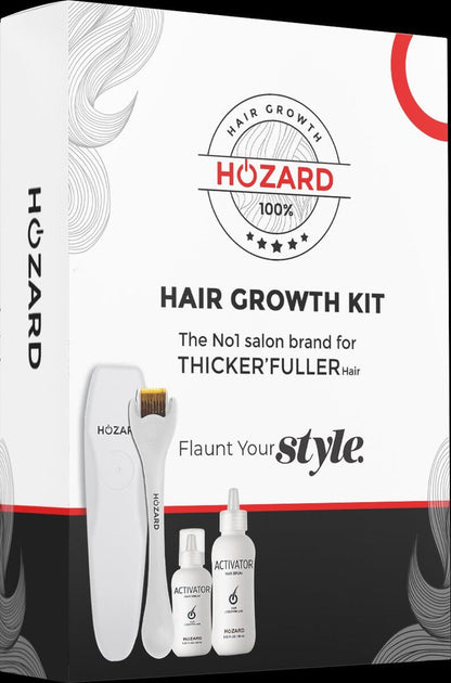 Haarwachstums Kit mit Dermaroller – Weiß