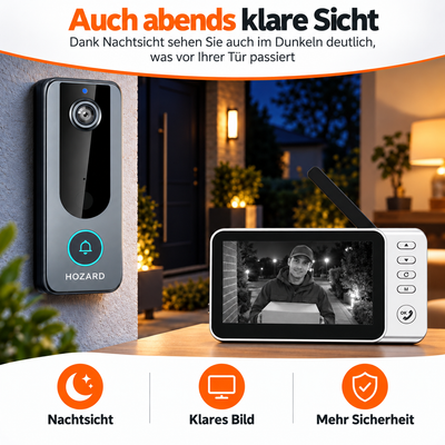 Türklingel mit Kamera + Monitor - 4,5-Zoll-Display